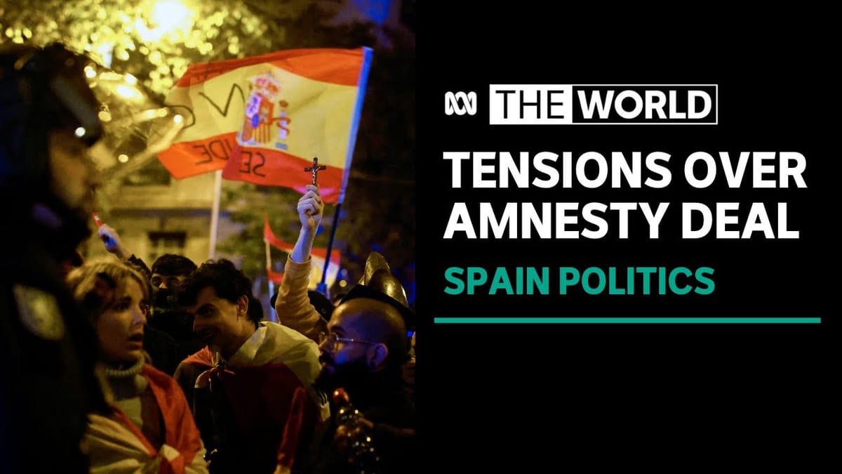 Protests in Spain as government moves forward with amnesty deal