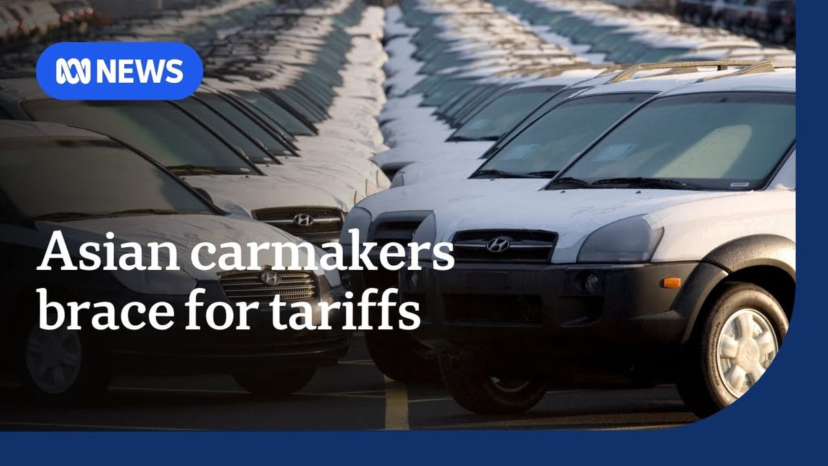 Asian shares slump on news of Donald Trump's global car tariffs