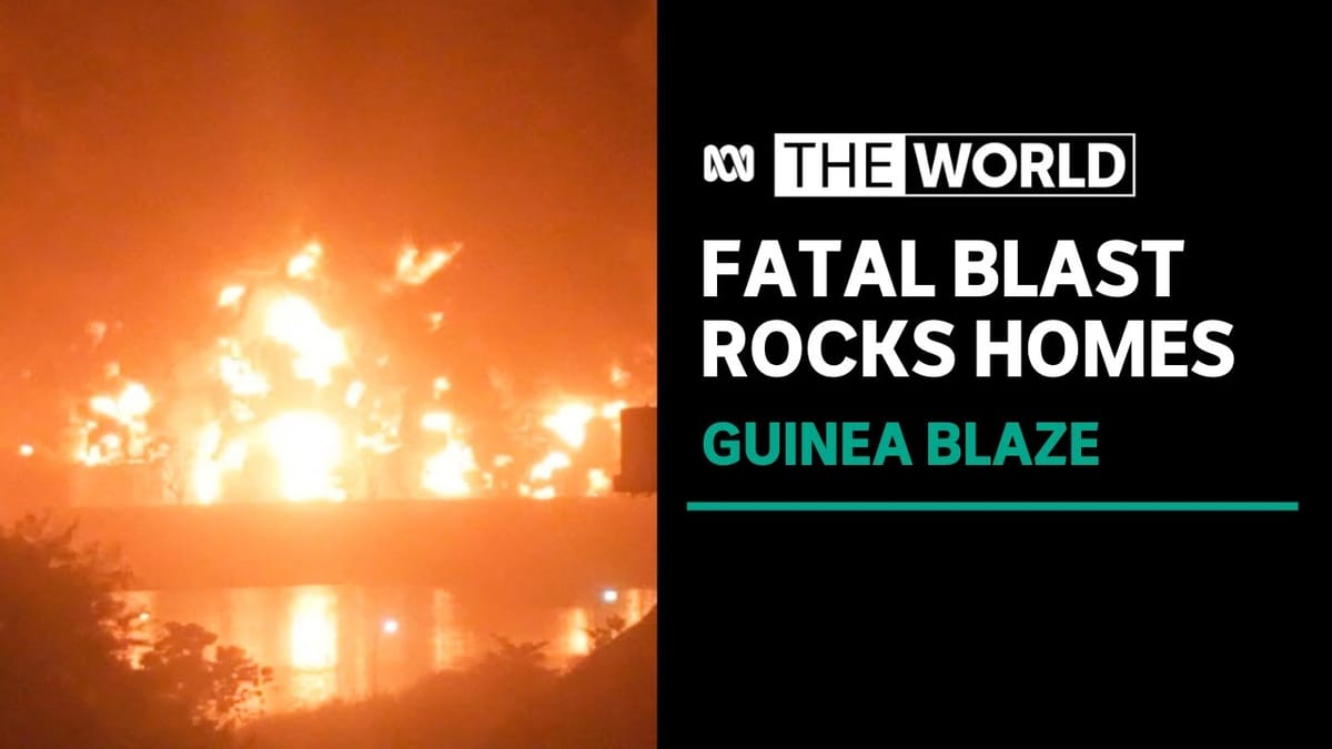 Fatal blast injures dozens, damages homes in Guinea's capital