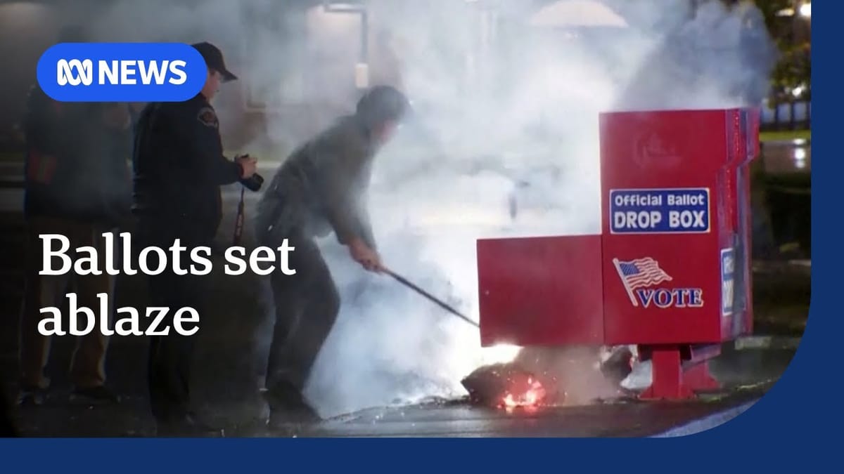 Hundreds of votes destroyed in fire ahead of US election